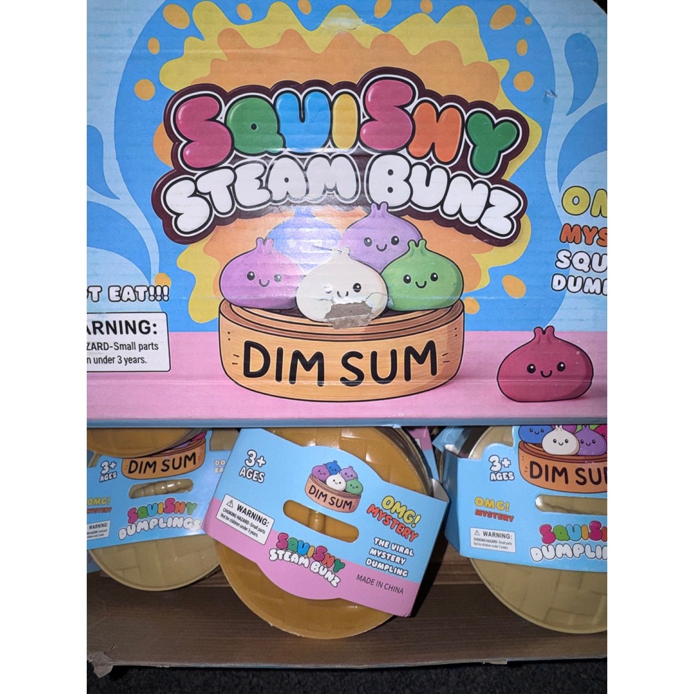 Squishy Steam Bunz Dim Sum Viral Mystery Dumpling Single Pull Squishy Toy